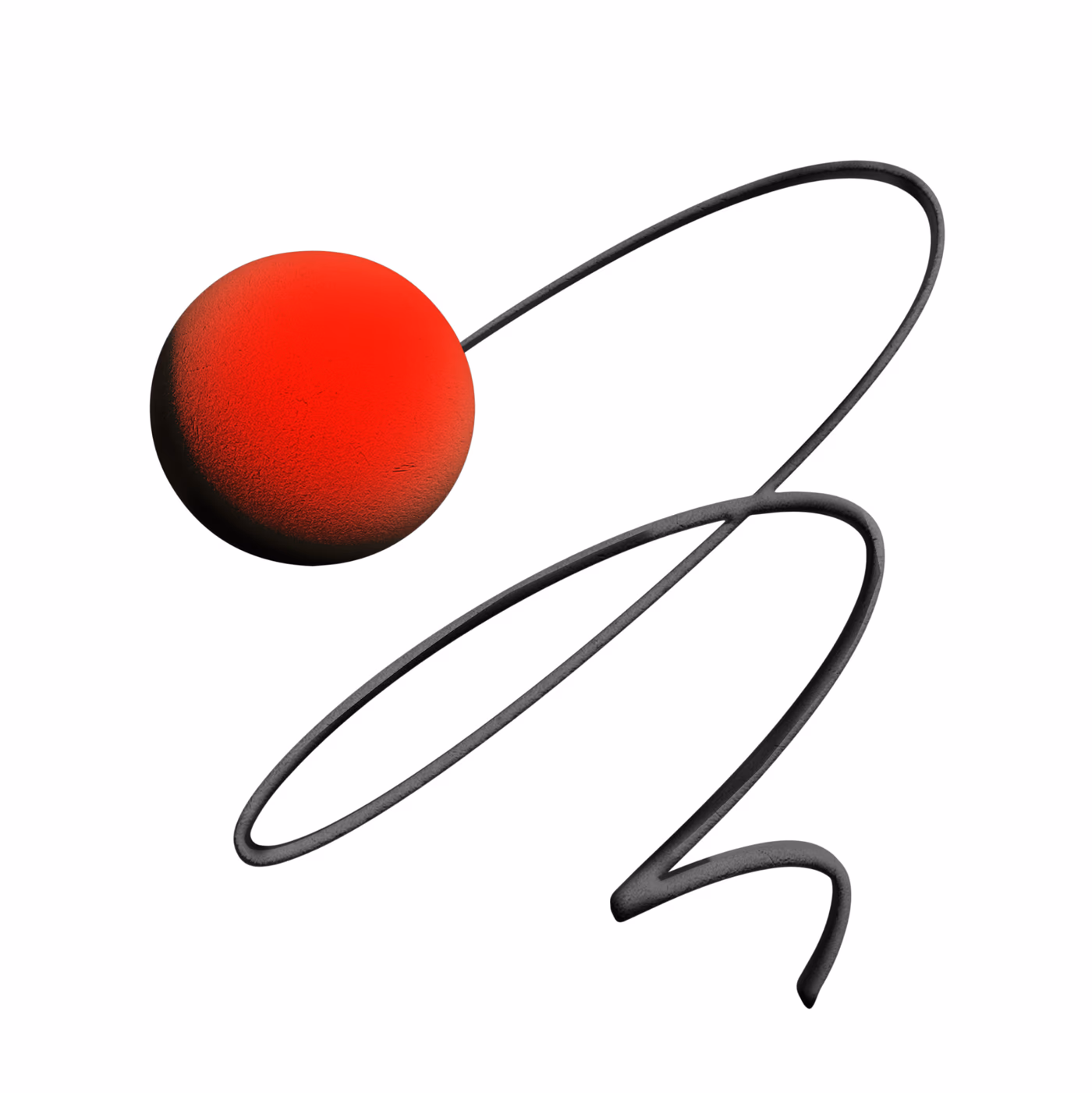 Ball and Spring (White)