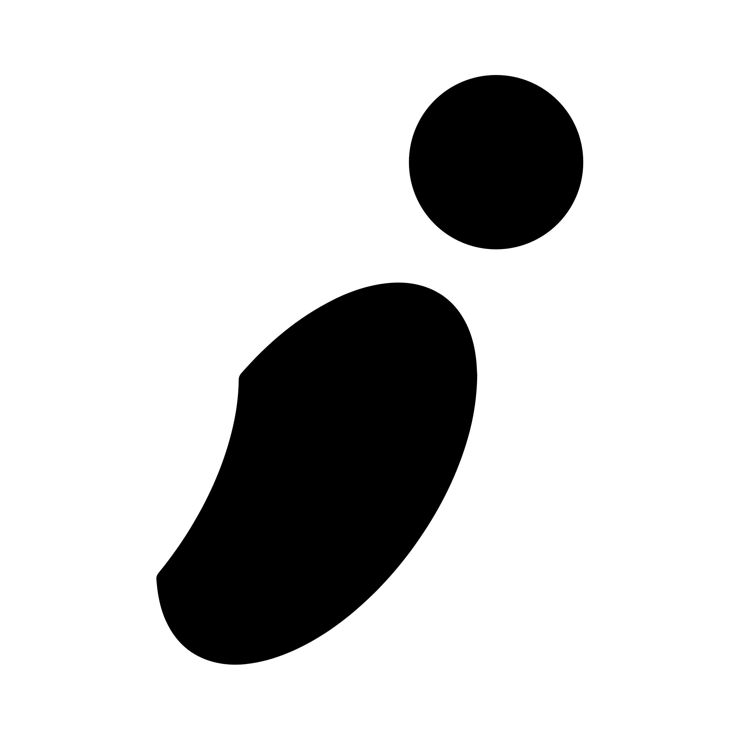One figure, black